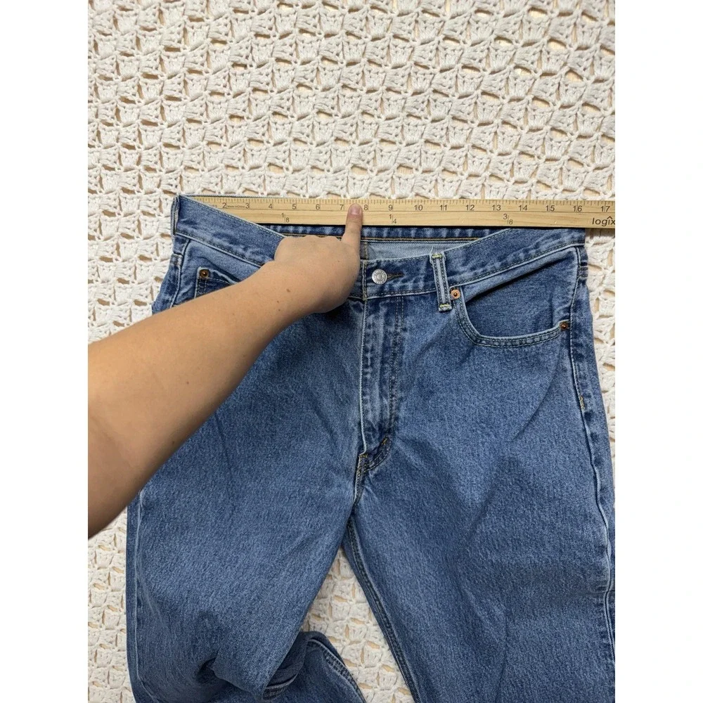 Levis 550 Jeans Men's 34x34 Fits 32x32 Blue Denim Straight Leg 100%Cotton